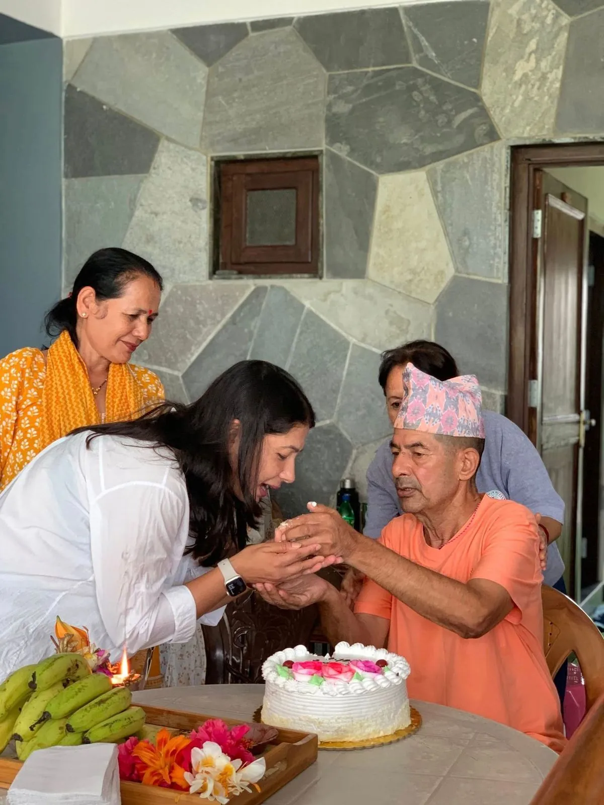 Birthday celebration of our respected resident, Mr Shiva Baniya