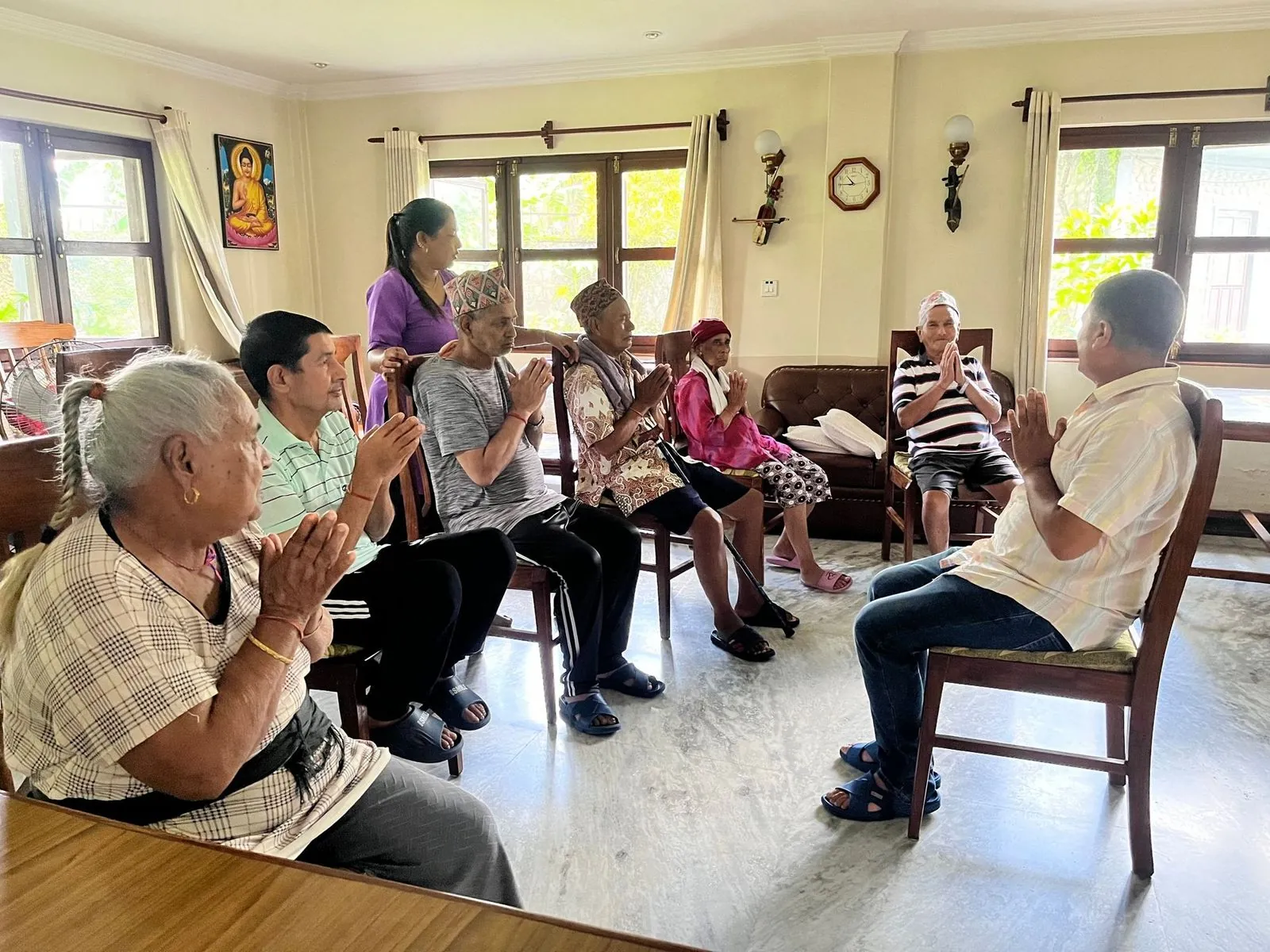 A group activity indoors