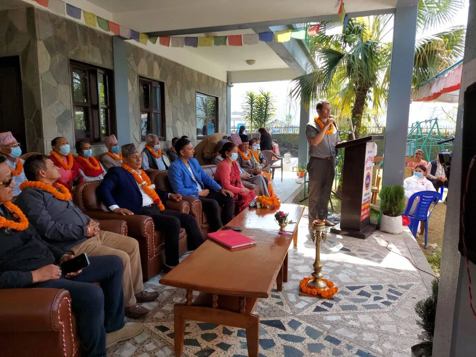 A community programme in the hall